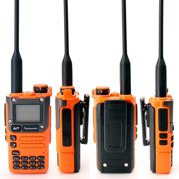 Рация Quansheng UV-K6/UV-K5(8) V3 5W IP54 1600 мАч Type-C Оранжевый