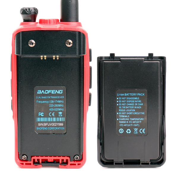 Рация Baofeng UV-S9 Tri-Band 8W IP54 2800 мАч Красный