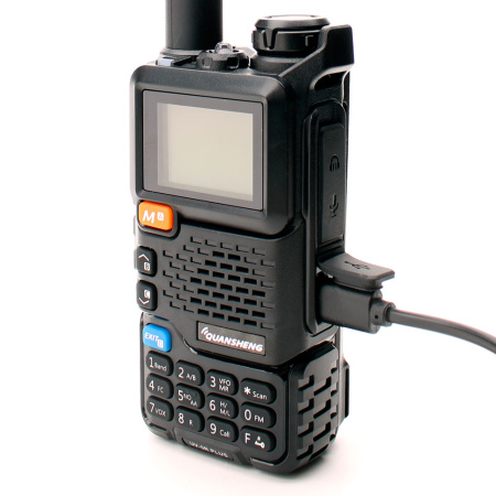 Рация Quansheng UV-5R Plus V1 5W IP54 1600 мАч Type-C Черный