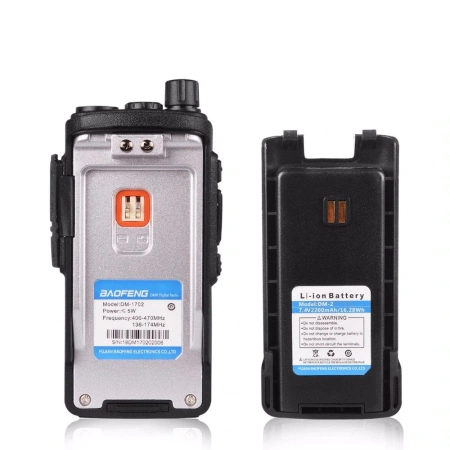 Цифровая рация Baofeng DM-1702 AES-128 5W 2200 мАч GPS Черный