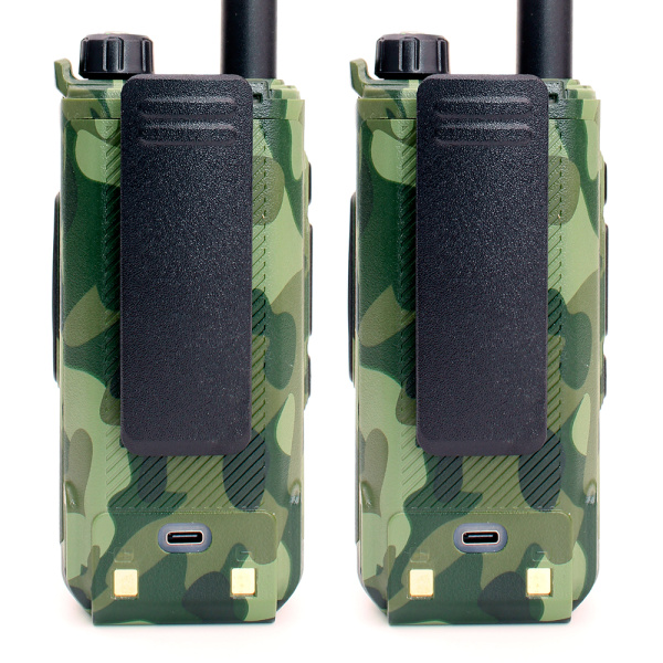 Комплект раций Baofeng RD-55 Pro 2 шт. 10W IP54 2500 мАч GPS Bluetooth Type-C Зеленый Камуфляж