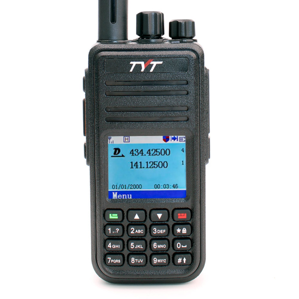 Цифровая рация TYT MD-UV380 AES-128 5W IP54 2000 мАч Черный