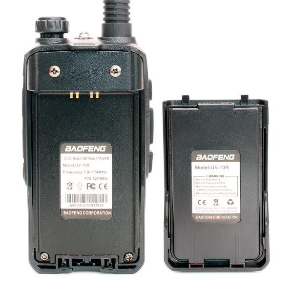 Рация Baofeng BF-UV10R 8W IP54 2200 мАч Серый