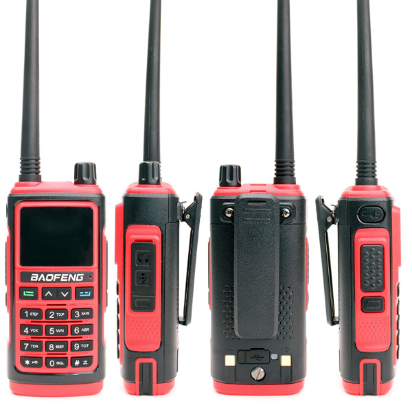 Рация Baofeng UV-17 Pro 5W IP54 1800 мАч Type-C Красный