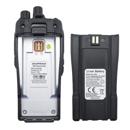 Цифровая рация Baofeng DR-1909 5W IP54 2800 мАч Type-C UHF Черный
