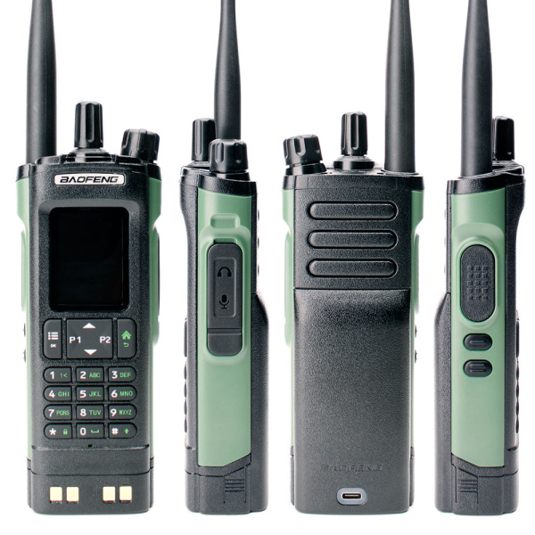 Цифровая рация Baofeng DM-32 AES-256 10W IP54 2200 мАч Type-C GPS Зеленый
