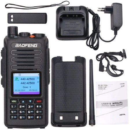 Цифровая рация Baofeng DM-1702 AES-128 5W 2200 мАч GPS Черный