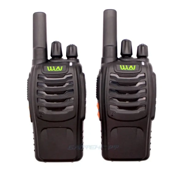 Комплект раций WLN KD-C888 Pro 2 шт. 2W IP54 1000 мАч UHF Micro-USB Черный