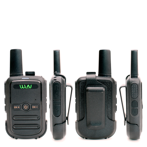 Комплект раций WLN KD-C52 5W IP54 1000 мАч Micro-USB Черный
