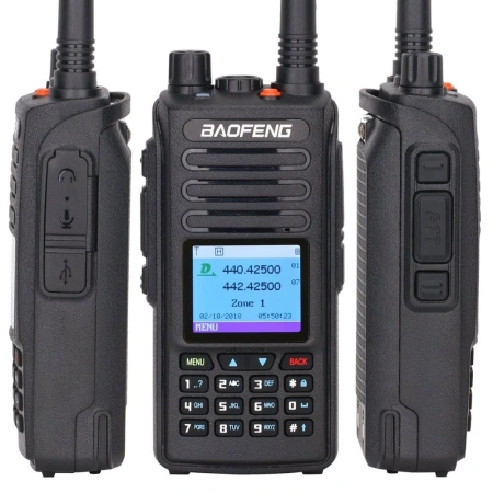 Цифровая рация Baofeng DM-1702 AES-128 5W 2200 мАч GPS Черный