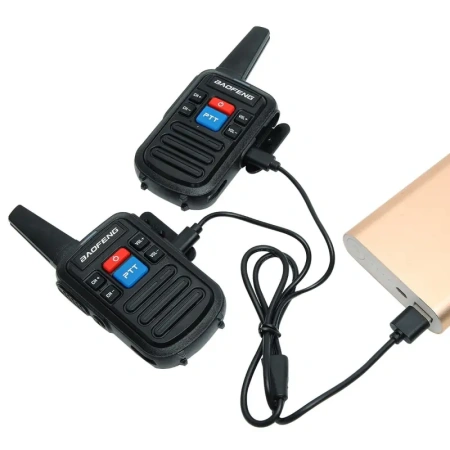 Комплект раций Baofeng BF-C50 2 шт. 5W IP54 1000 мАч Type-C UHF Черный