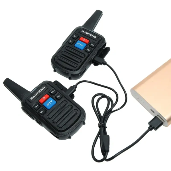 Комплект раций Baofeng BF-C50 2 шт. 5W IP54 1000 мАч Type-C UHF Черный