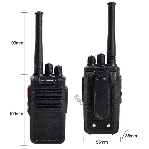 Рация Baofeng BF-M4 5W IP54 3800 мАч Micro-USB Черный