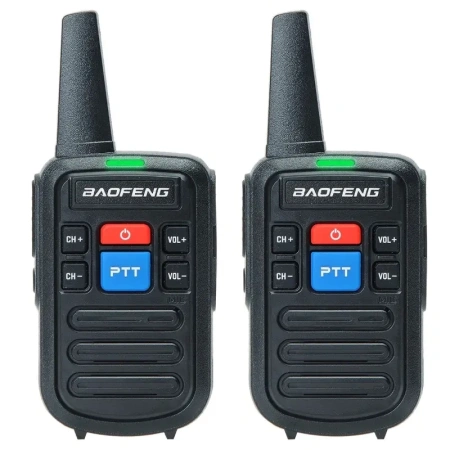 Комплект раций Baofeng BF-C50 2 шт. 5W IP54 1000 мАч Type-C UHF Черный