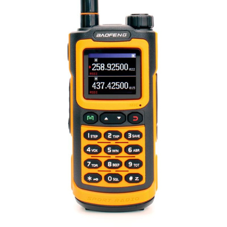 Рация Baofeng BF-20L Tri-Band 5W IP54 1800 мАч Оранжевый