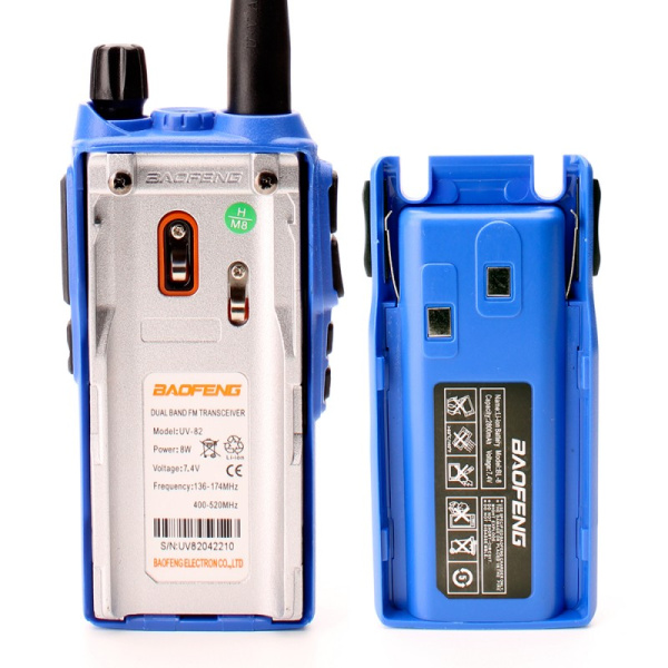 Рация Baofeng UV-82 5W IP54 2800 мАч Синий