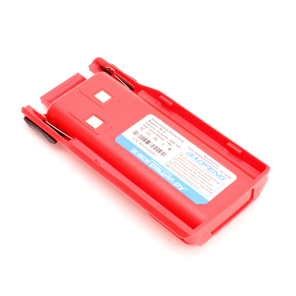 Аккумулятор для рации Baofeng UV-82 2800 мАч Красный
