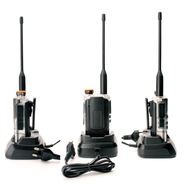 Рация Quansheng UV-K6/UV-K5(8) V1 5W IP54 1600 мАч Type-C Прозрачный