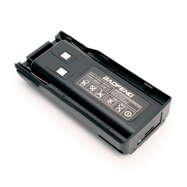 Аккумулятор для рации Baofeng UV-82 3800 мАч Type-C Компакт Черный