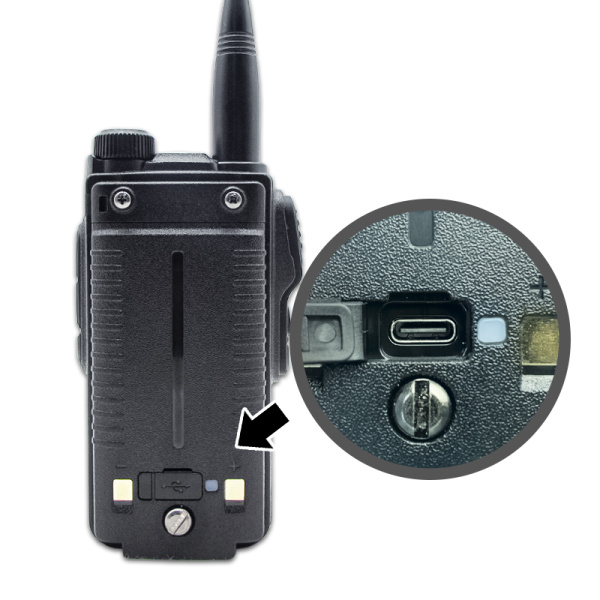 Рация Baofeng BF-18L Tri-Band 5W IP54 1800 мАч Type-C Черный