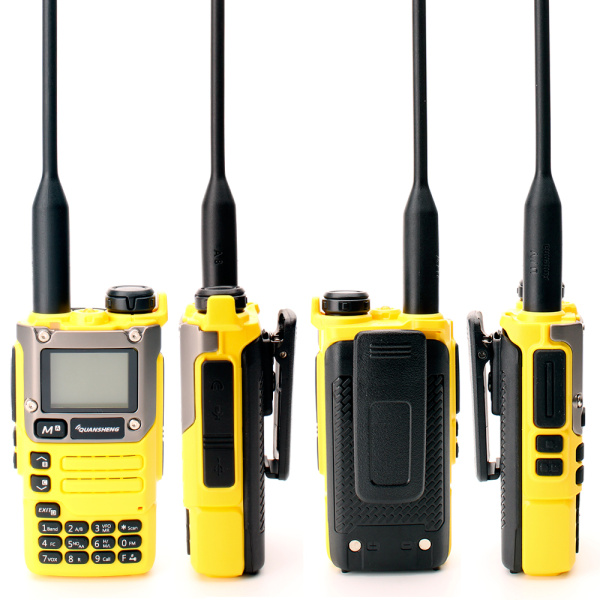 Рация Quansheng UV-K6/UV-K5(8) V1 5W IP54 1600 мАч Type-C Желтый